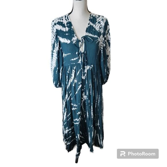 Young Fabulous and Broke NWT Tie Dye Boho Maxi Dress. Size M - Picture 3 of 14